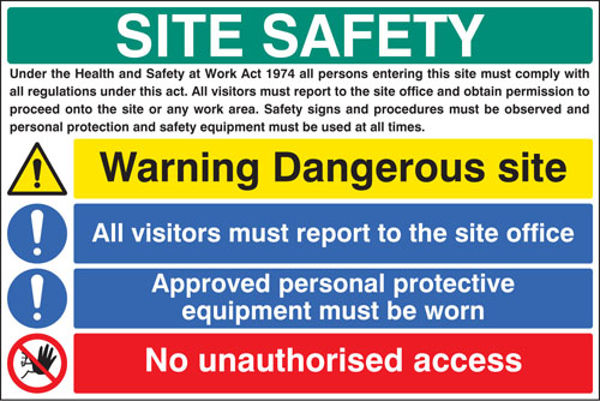 Picture of Site safety - visitors, access, protective clothing