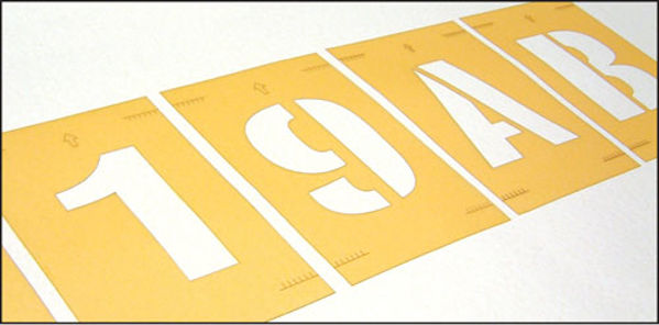 Picture of Stencil kit A-Z & 0-9 25mm