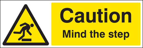 Picture of Mind the step floor graphic 300x100mm