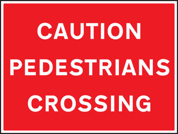 Picture of Caution pedestrians crossing