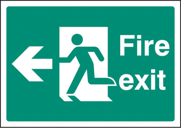 Picture of Fire exit left - A4 rp