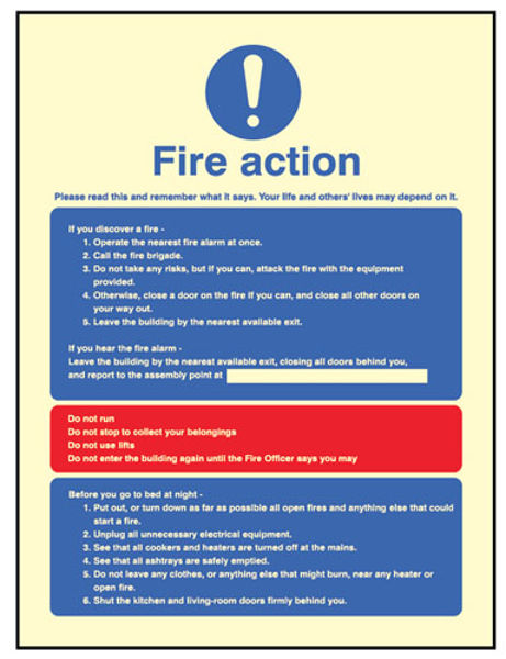 Picture of Fire action residential homes & multi-occupancy buildings - dial manually