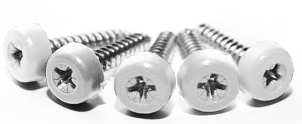 Picture of Poly top screws white (pack 12)