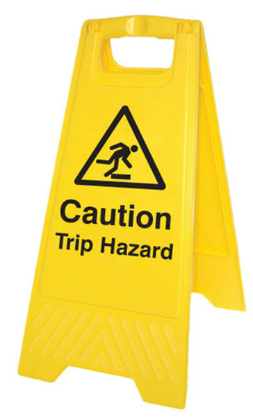Picture of Caution trip hazard (free-standing floor sign)