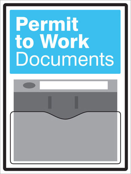 Picture of Permits Document Holder on 10mm Foam PVC 450x600mm