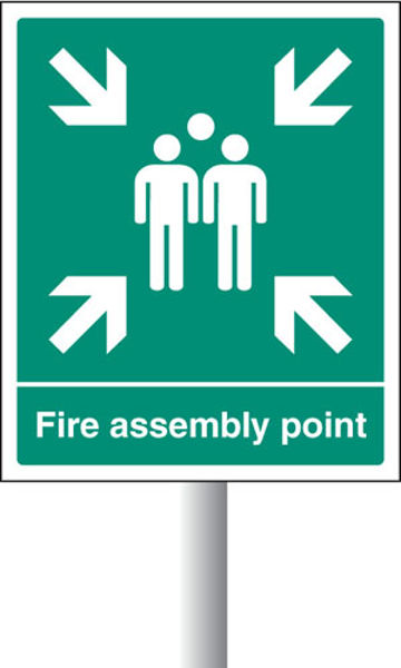 Picture of Fire assembly point aluminium c-w channel 250x300mm