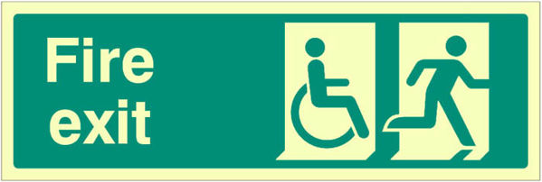 Picture of Disabled final fire exit