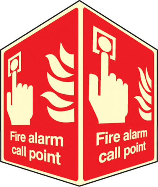 Picture of Fire alarm call point - projecting sign photoluminescent