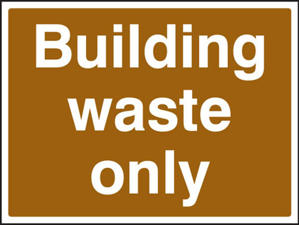 Picture of Building waste only