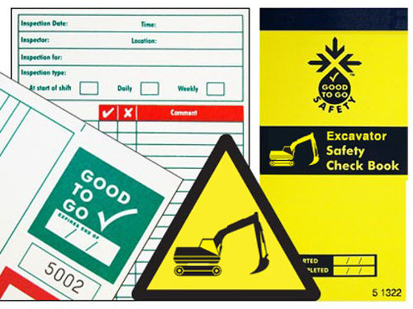 Picture of Good To Go Safety Excavator Check Book - 25 inspections