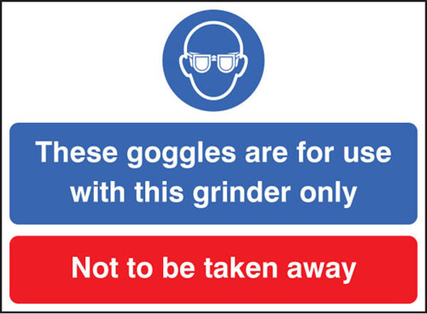 Picture of Goggles for use with this grinder only not to be taken away