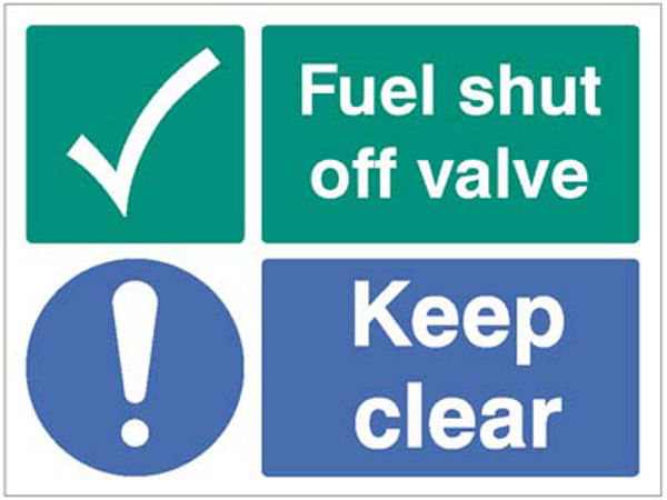 Picture of Fuel shut off valve Keep clear