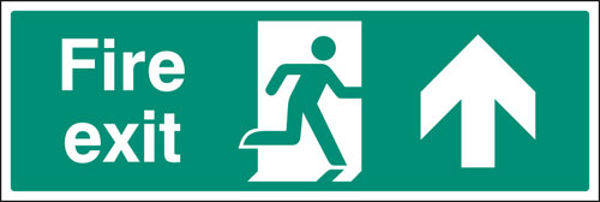 Picture of Fire exit up floor graphic 600x200mm