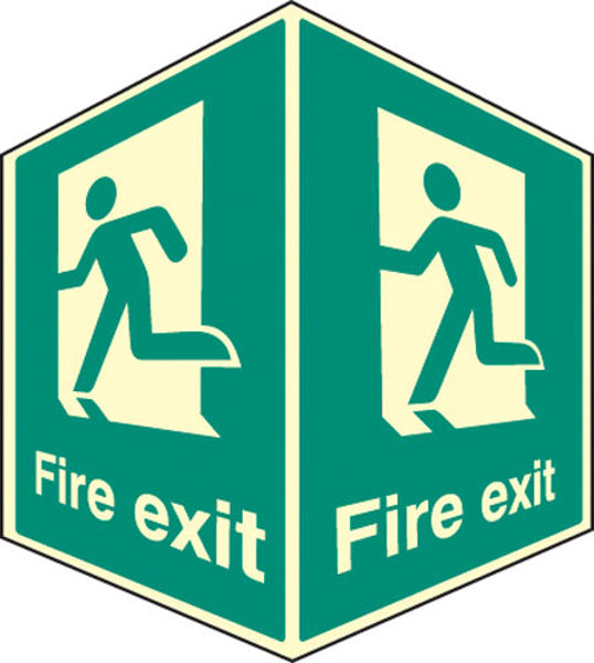 Picture of Fire exit - projecting sign photoluminescent