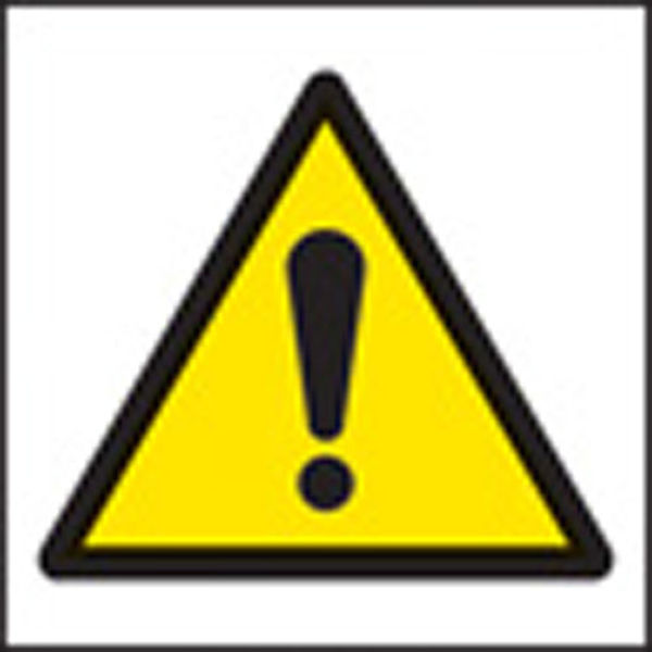 Picture of 100 S-A labels 50x50mm warning exclamation