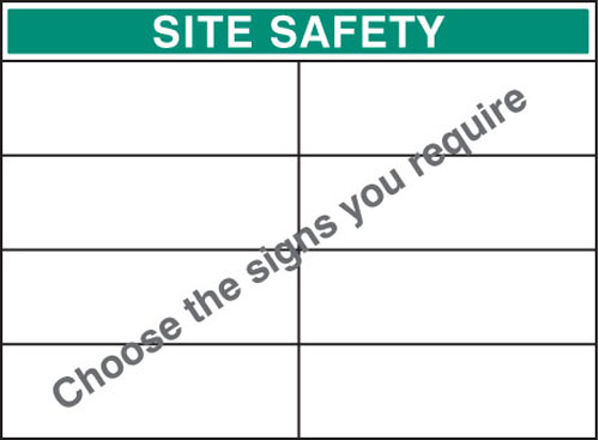 Picture of Standard bespoke site safety board 900x1200mm