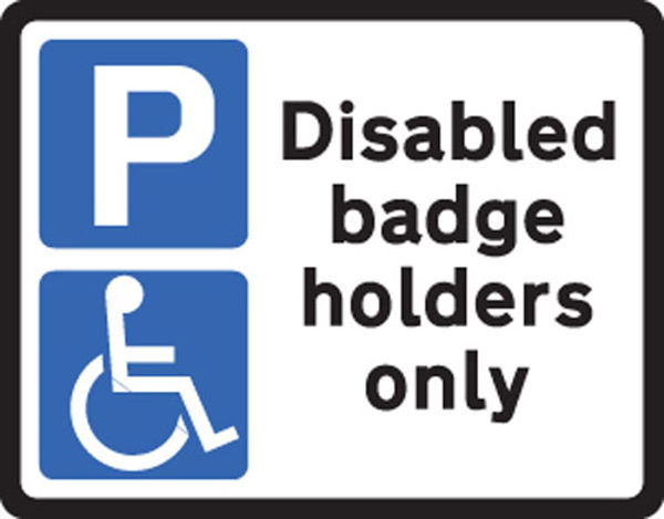 Picture of Disabled badge holders Class R2 Permanent 320x250mm (3mm aluminium composit