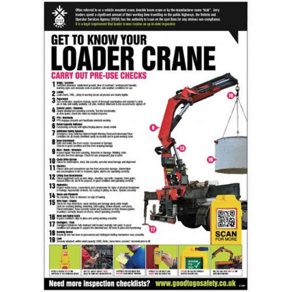Picture of GTG Loader Crane Inspection poster 420x594mm synthetic paper