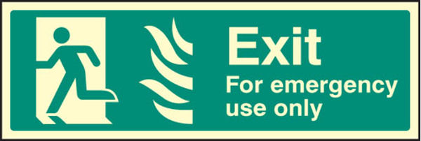Picture of Fire exit - for emergency use HTM