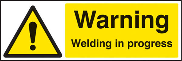Picture of Warning welding in progress