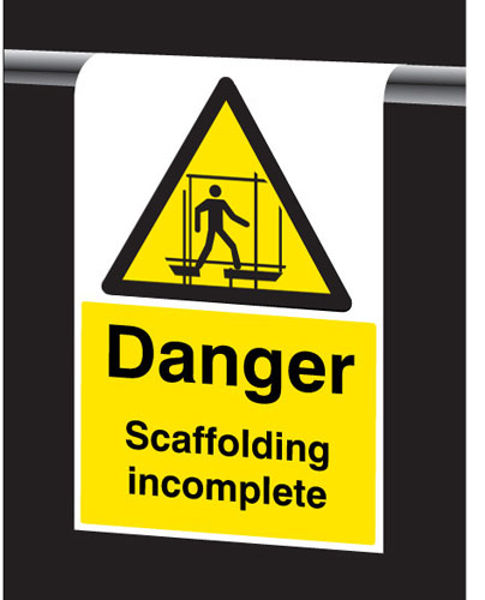 Picture of Roll Top - Danger scaffolding incomplete