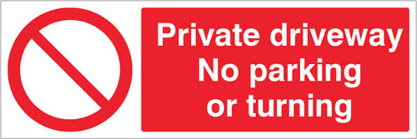 Picture of Private driveway No parking or turning