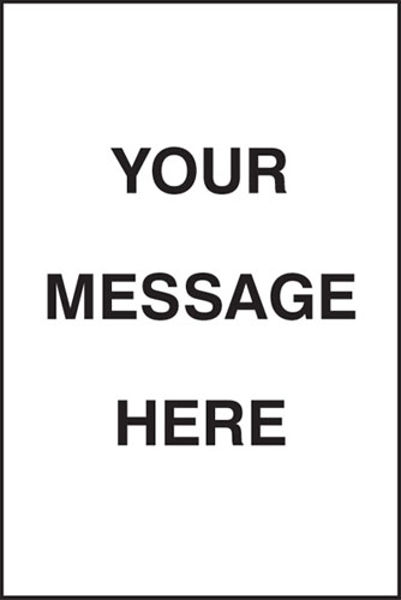 Picture of Your message here floor graphic 400x600mm