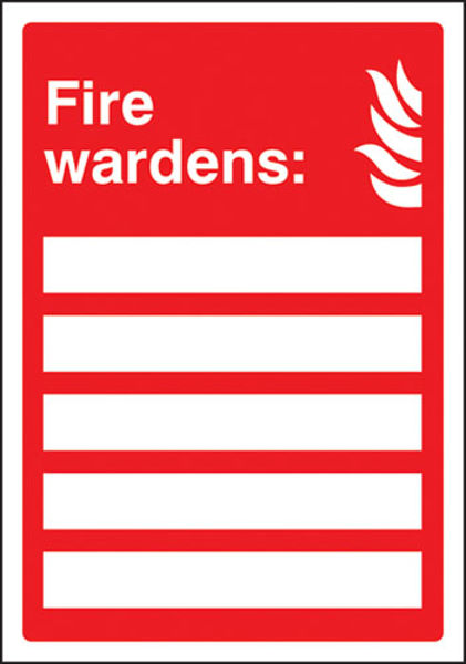 Picture of Your fire wardens are (space for 5) adapt-a-sign 215x310mm