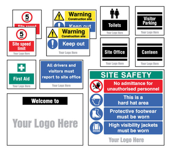 Picture of Site Saver Construction Kit (Pack of 12) with optional branding