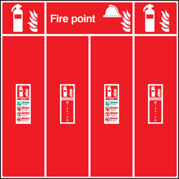 Picture of Fire extinguisher location board double