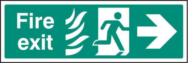 Picture of Fire exit - arrow right HTM
