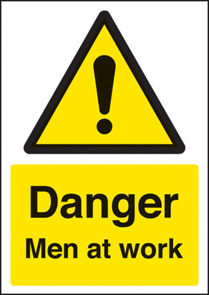 Picture of Danger men at work - A4 sav