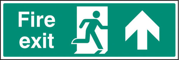 Picture of Fire exit arrow straight on