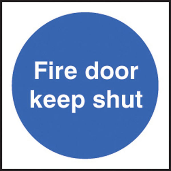 Picture of 100 S-A labels 100x100mm fire door keep shut