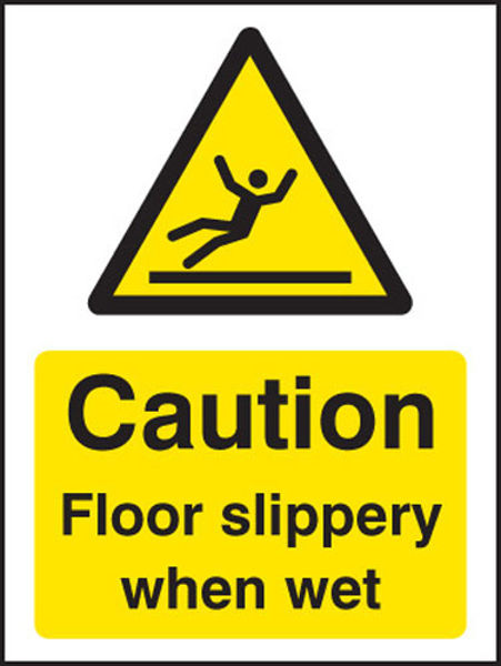 Picture of Caution floor slippery when wet