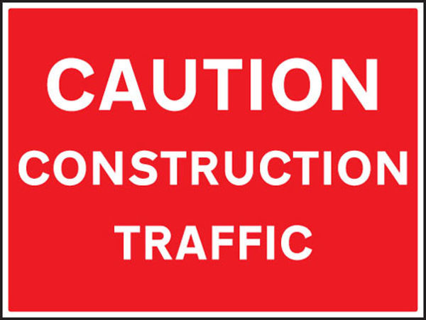 Picture of Caution construction traffic