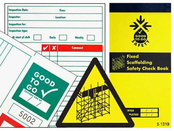 Picture of Good to go safety fixed scaffold check book