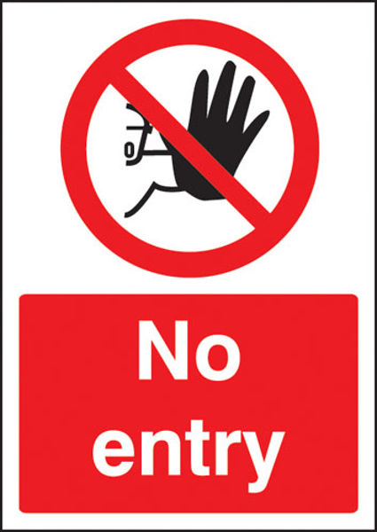 Picture of No entry - A4 rp