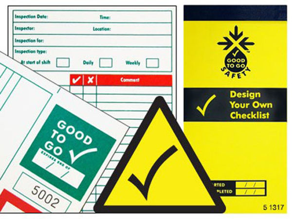 Picture of Good to go safety blank check book