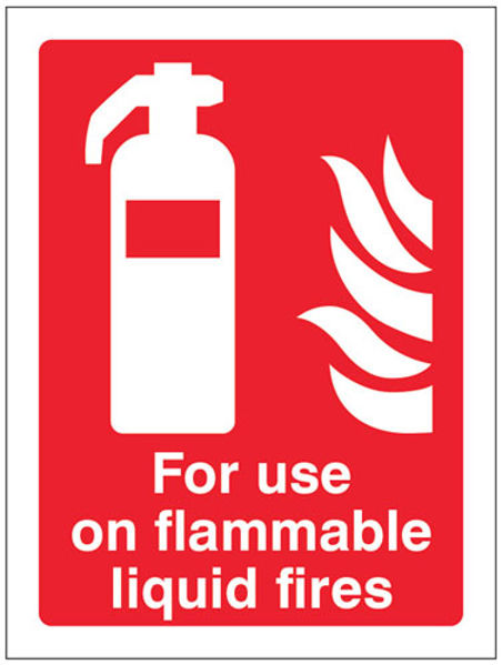 Picture of For use on flammable liquid fires