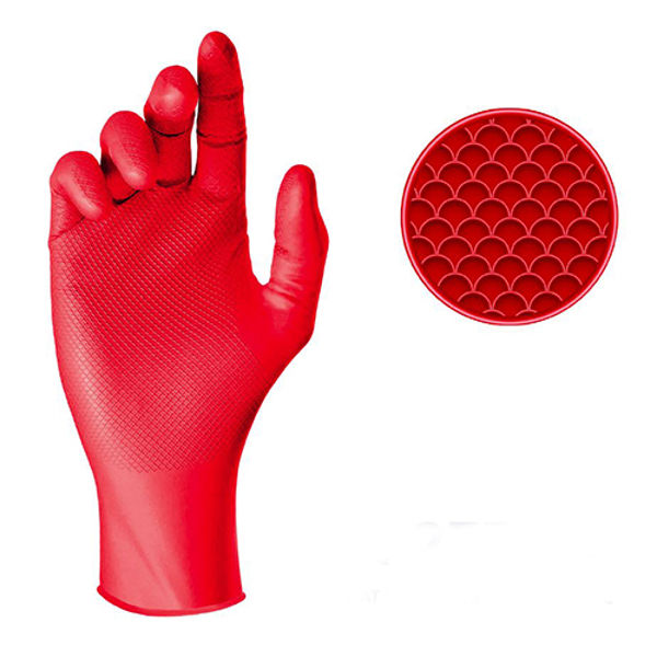 Picture of Gripsafe 4.5MIL Red Powder Free Nitrile Glove (50)
