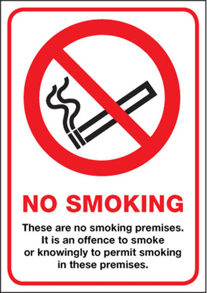 Picture of Scotland no smoking premises A4 rigid plastic