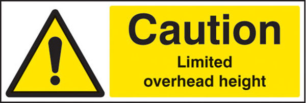 Picture of Caution limited overhead height