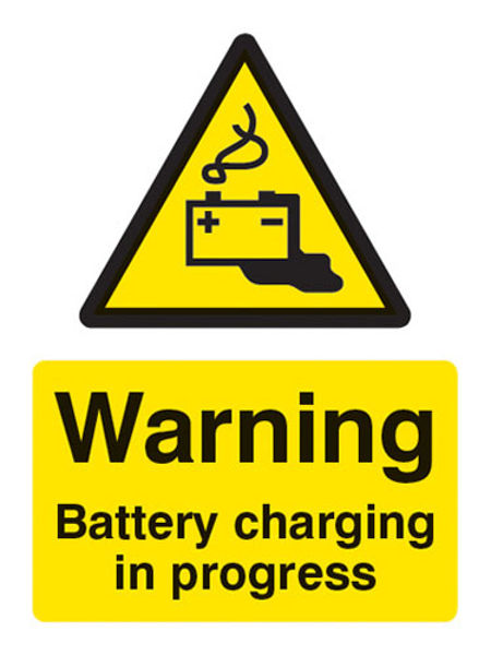 Picture of Warning battery charging in progress
