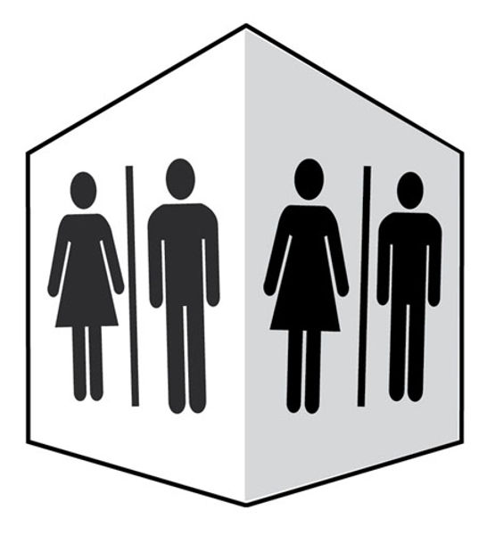 Picture of Toilets - Easyfix Projecting Signs 