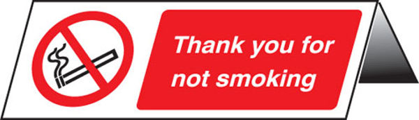 Picture of Thank you for not smoking table cards (pk of 5)