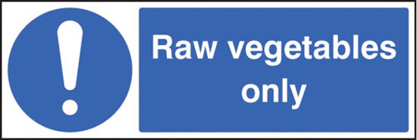 Picture of Raw vegetables only
