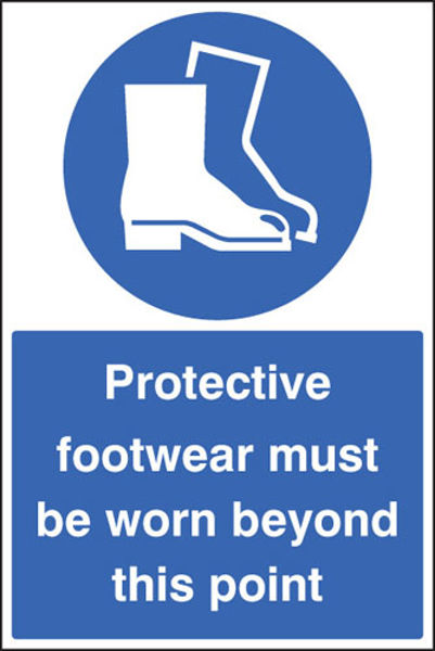 Picture of Protective footwear must be worn floor graphic 400x600mm