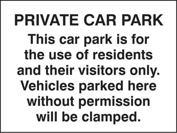Picture of Private car park-residents-visitors only
