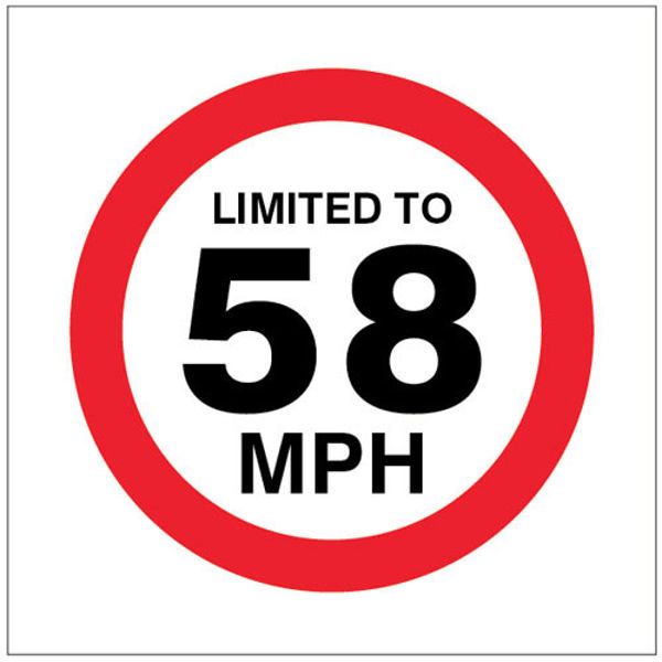 Picture of Limited to 58mph